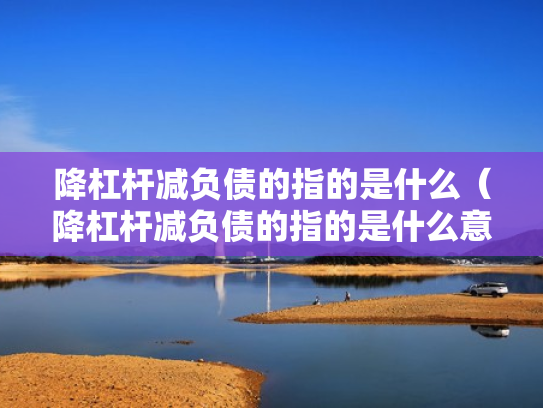 降杠杆减负债的指的是什么（降杠杆减负债的指的是什么意思）