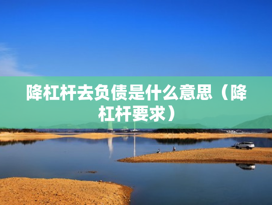 降杠杆去负债是什么意思（降杠杆要求）