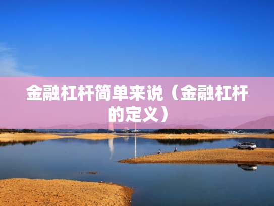 金融杠杆简单来说（金融杠杆的定义）