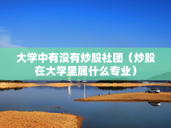 大学中有没有炒股社团（炒股在大学里属什么专业）